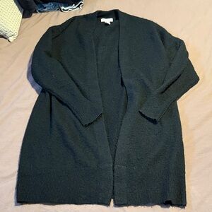 Black Cardigan Sweater
